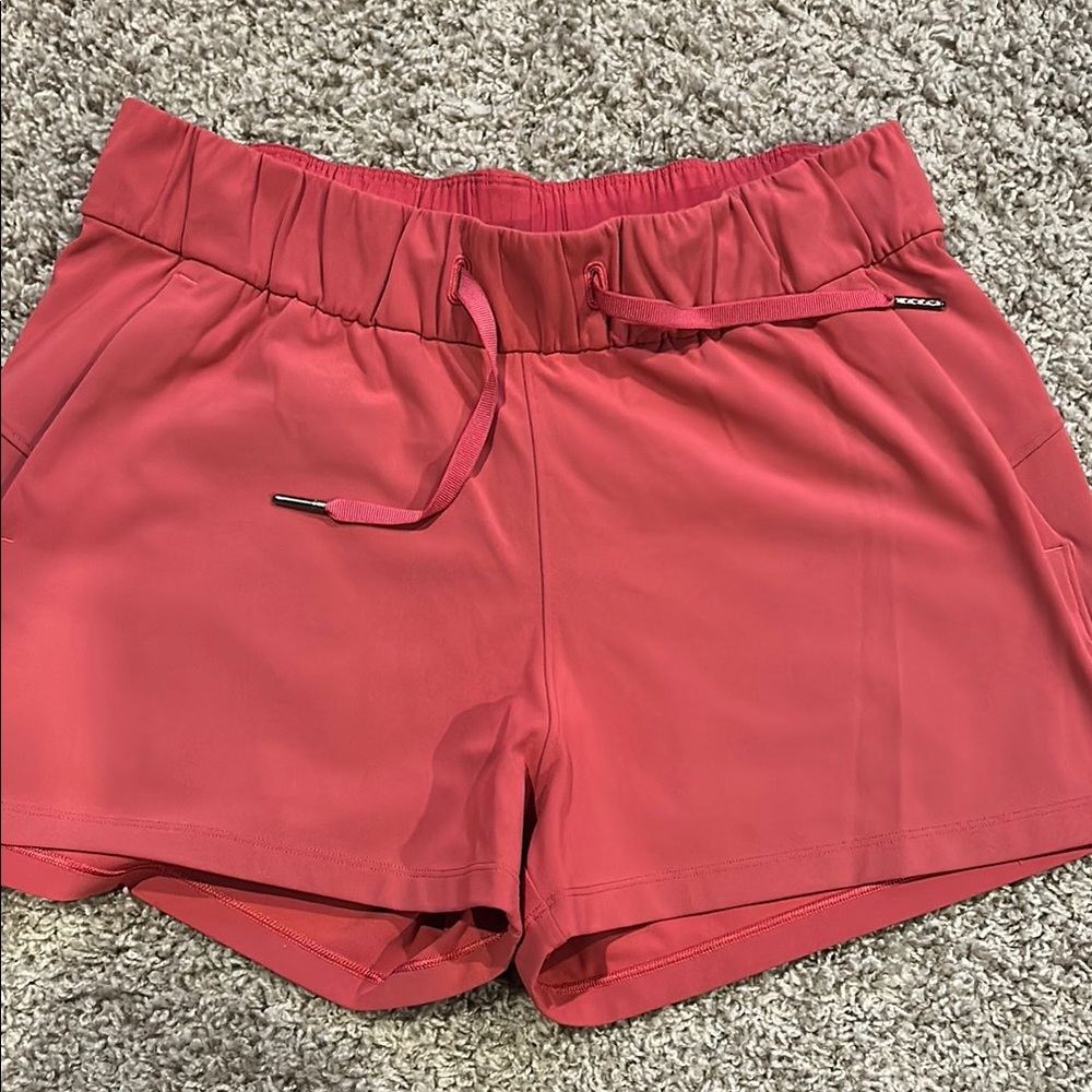 Lululemon Athletica Pink Athletic Shorts with Elastic Waistband